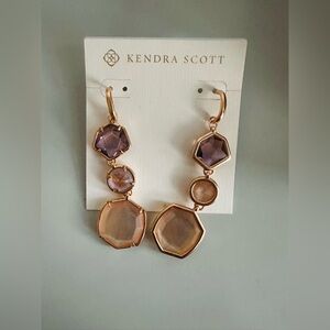 Kendra Scott Multi-Stone Gold Earrings